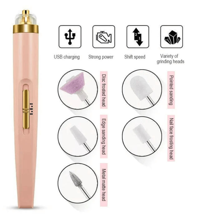 GLAMICS ELECTRIC PROFESSIONAL MANICURE NAIL MACHINE SET💅