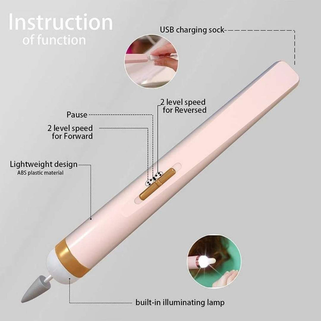 GLAMICS ELECTRIC PROFESSIONAL MANICURE NAIL MACHINE SET💅