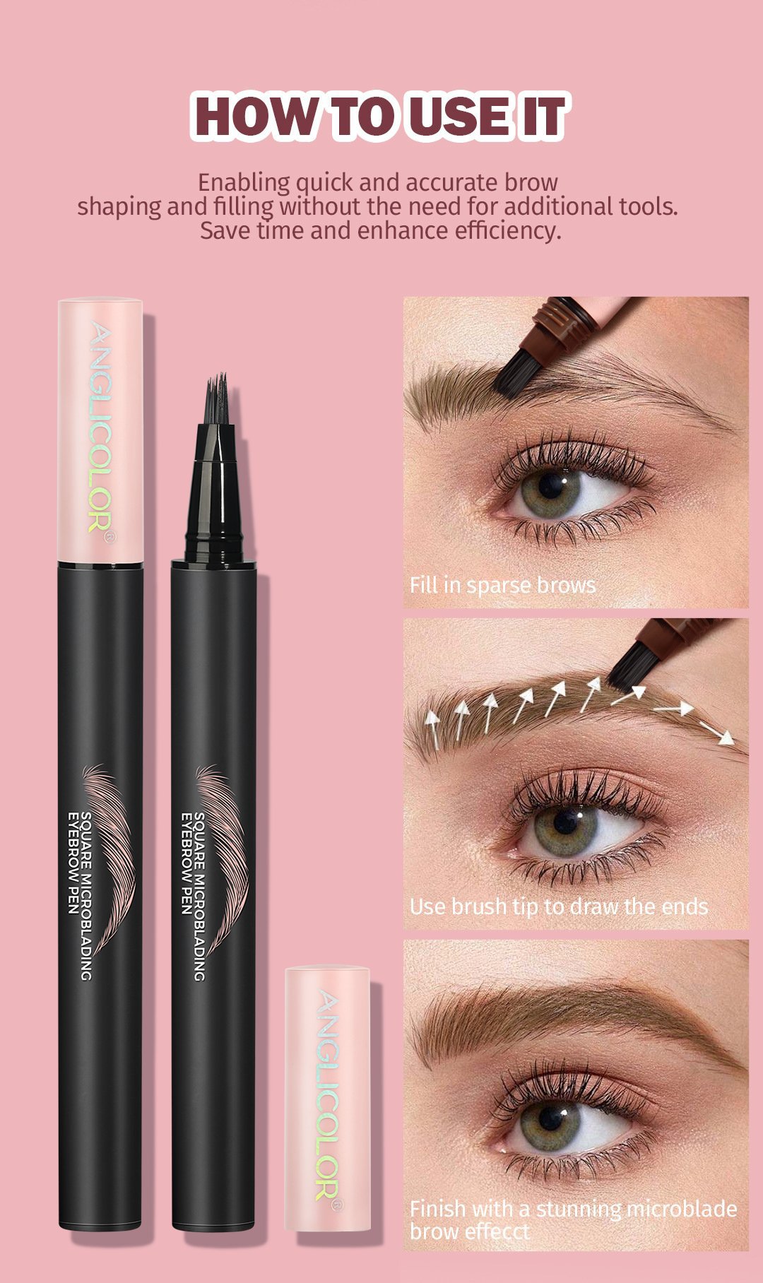 💥Angled Brow Brush Liquid Brow Paste