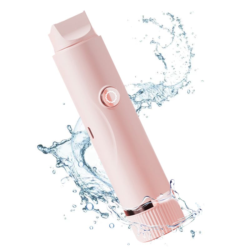 Electric Bikini Trimmer for Women,  2 in 1 Body & Facial Hair Removal, Waterproof Wet & Dry Use Trimmer for Women