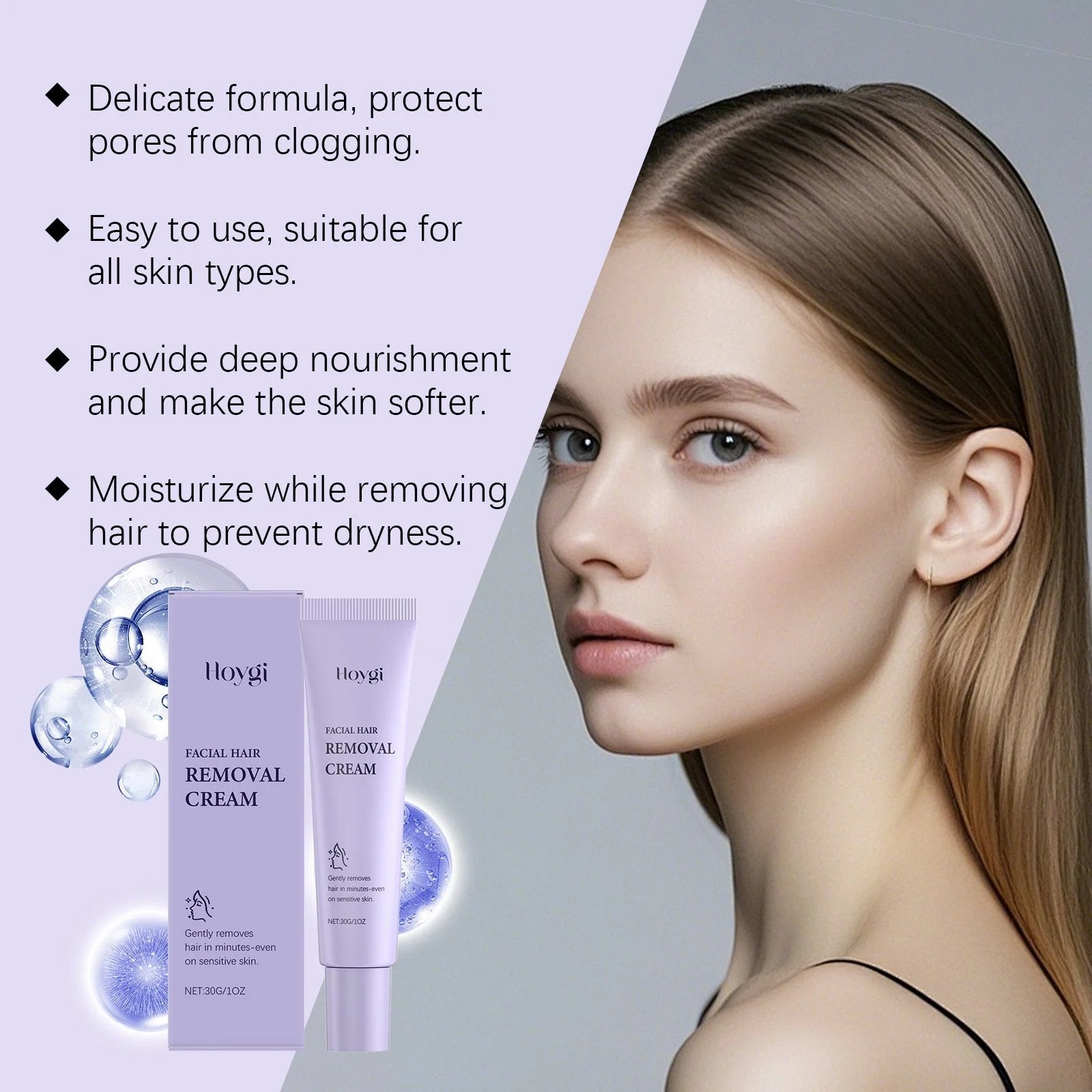 🔥Gentle and Painless Facial Hair Removal Cream